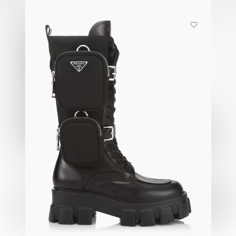 Prada monolith boot